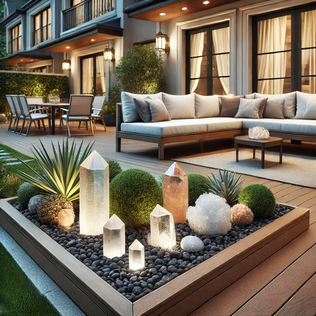 Large amethyst geode displayed indoors with greenery
